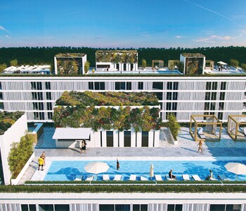 Rooftop Pools Apartments In Istanbul