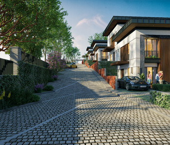 Гламурные двухэтажные и трехэтажные виллы в Бахчешехире