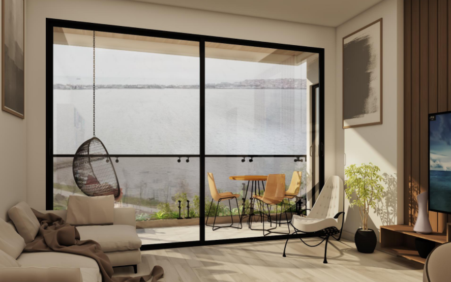 Квартиры с современным дизайном на продажу с видом на море и озеро