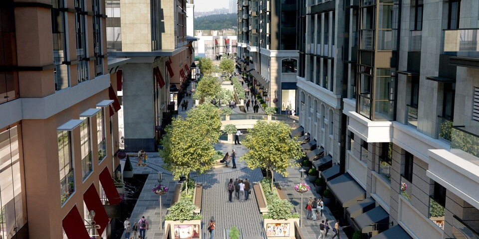 Italian-style apartments in the luxurious part of Istanbul