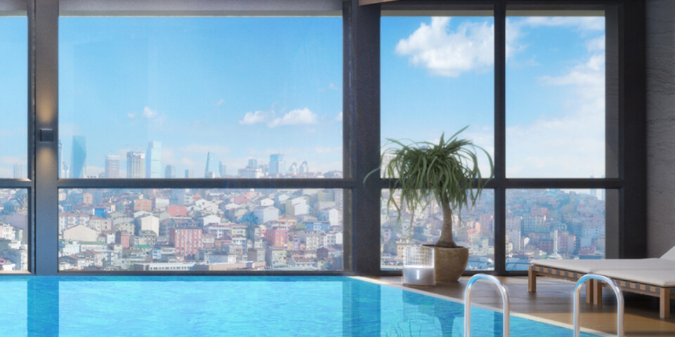 Apartments in Istanbul center with Indoor pool