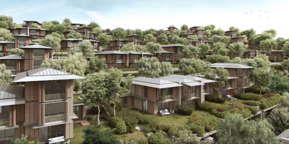 luxury river view mansions in beykoz forest