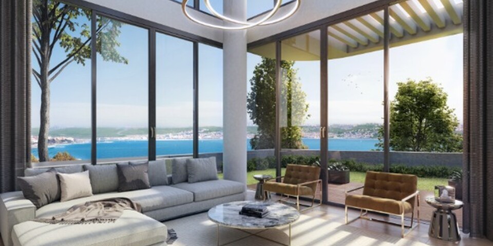 Apartments with Private coastline to the compound in istanbul