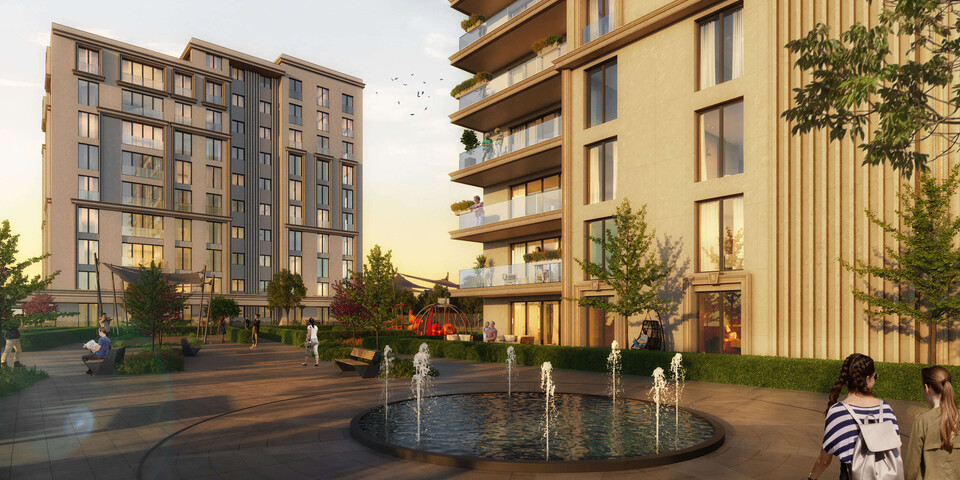 A new city center apartments for sale at the heart of Basaksehir