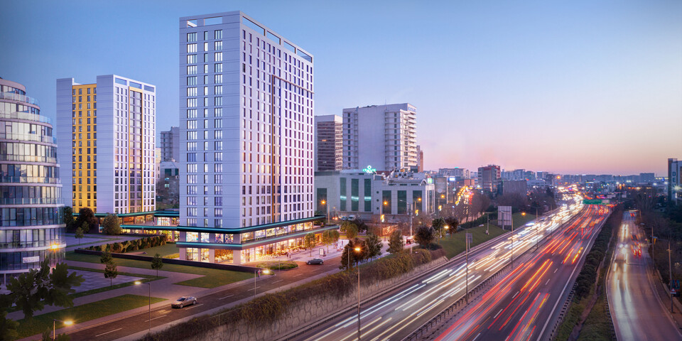 A home-office project where main roads cross on the Basin Express